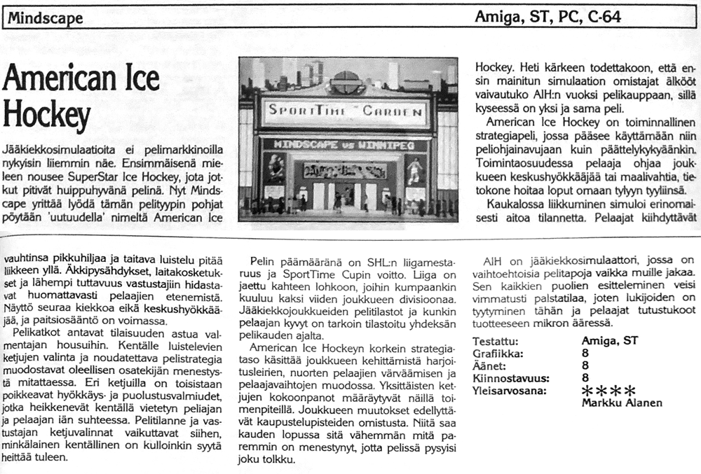 American Ice Hockey